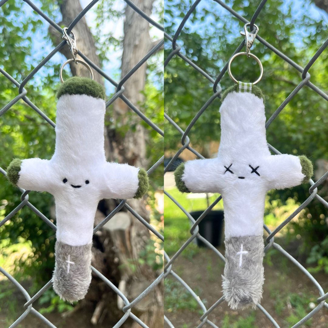 Cross Cone Keychain