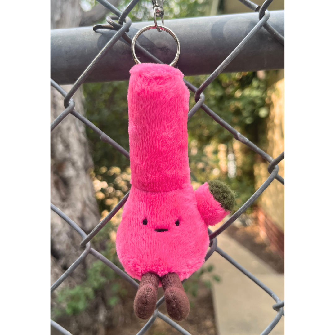 Neon Pink BongPal Keychain