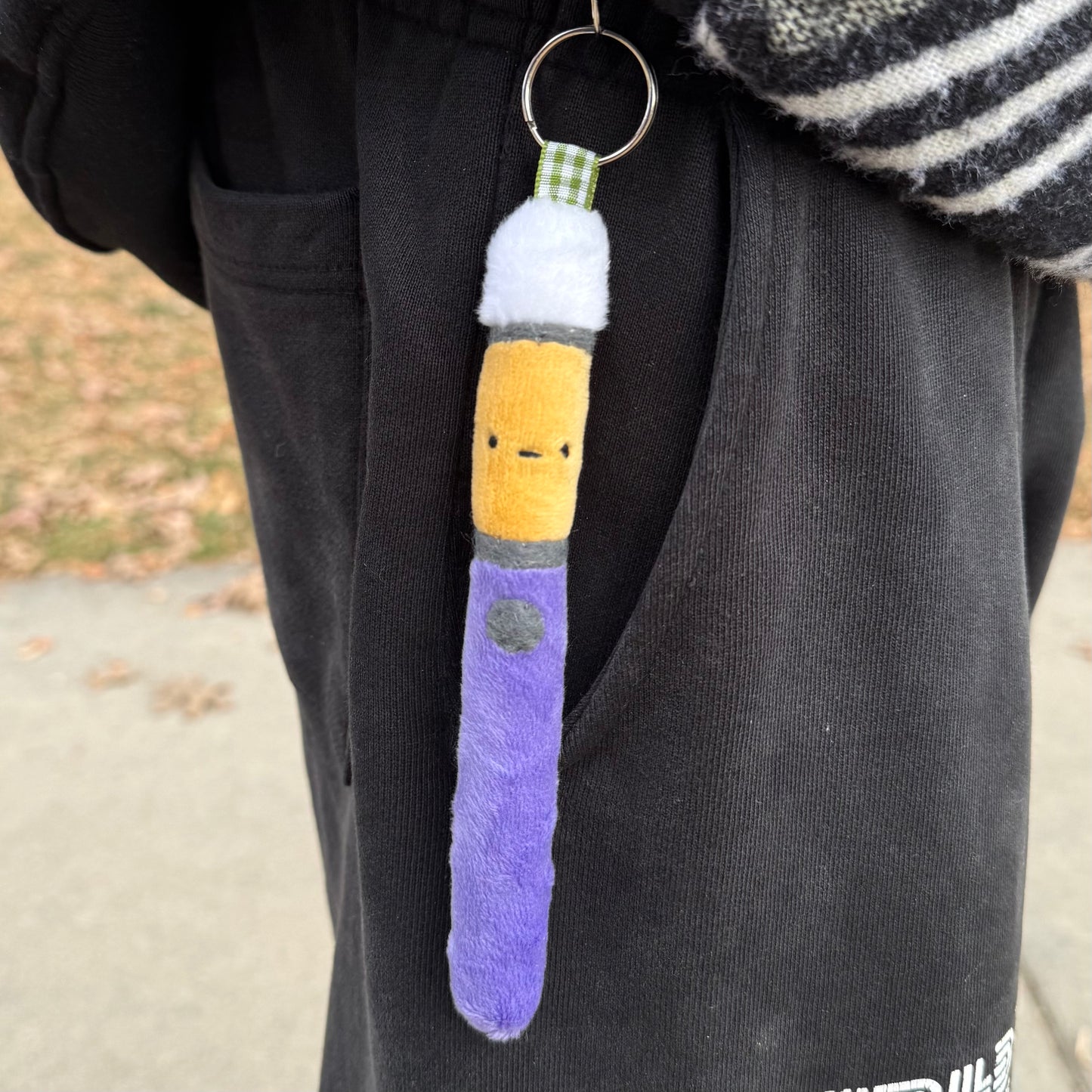 Purple Pen Pal Keychain