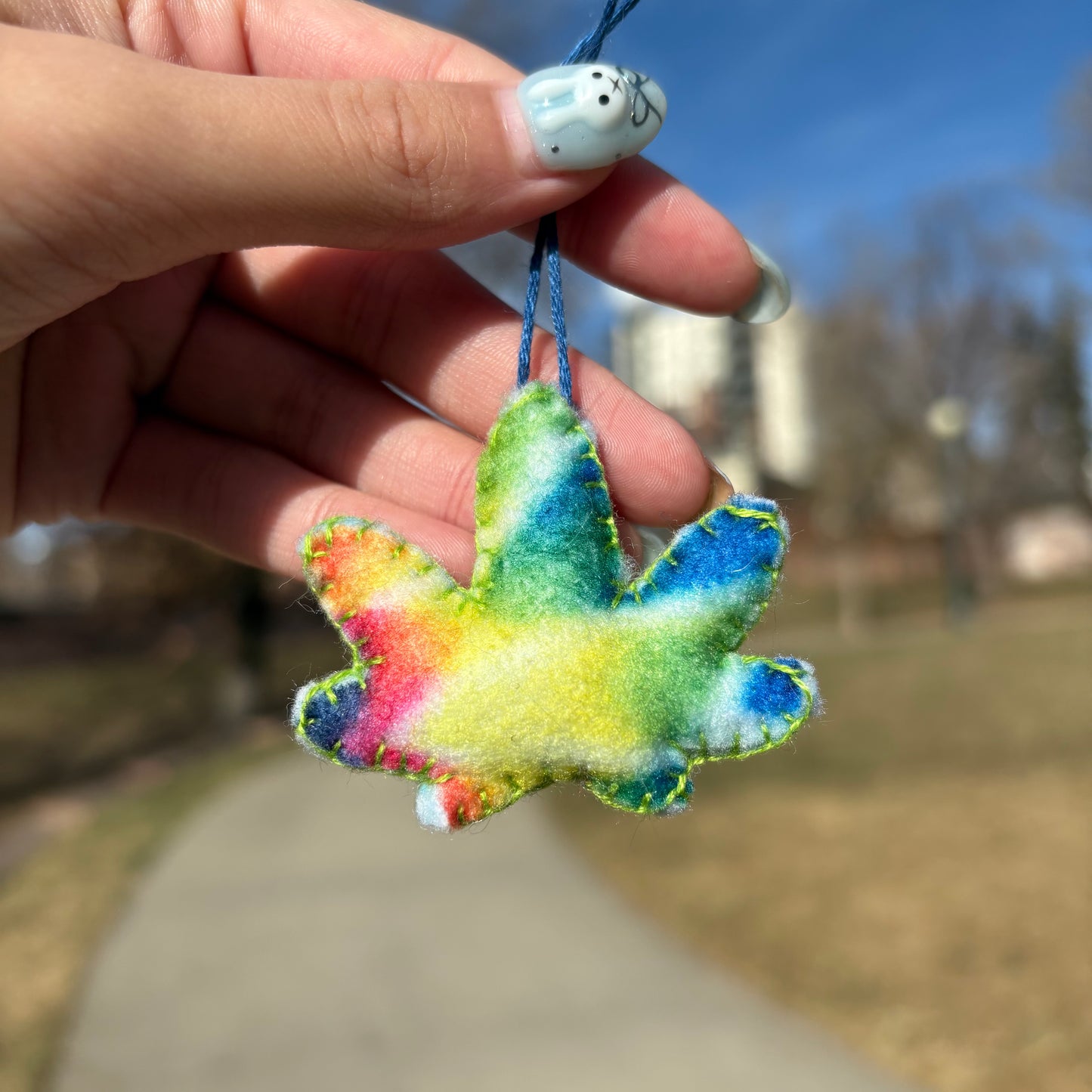 Tie-Dye Leaf Ornament
