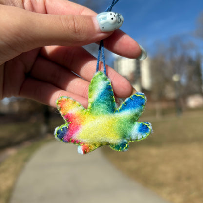 Tie-Dye Leaf Ornament