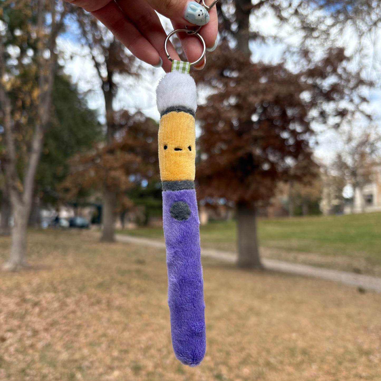 Purple Pen Pal Keychain