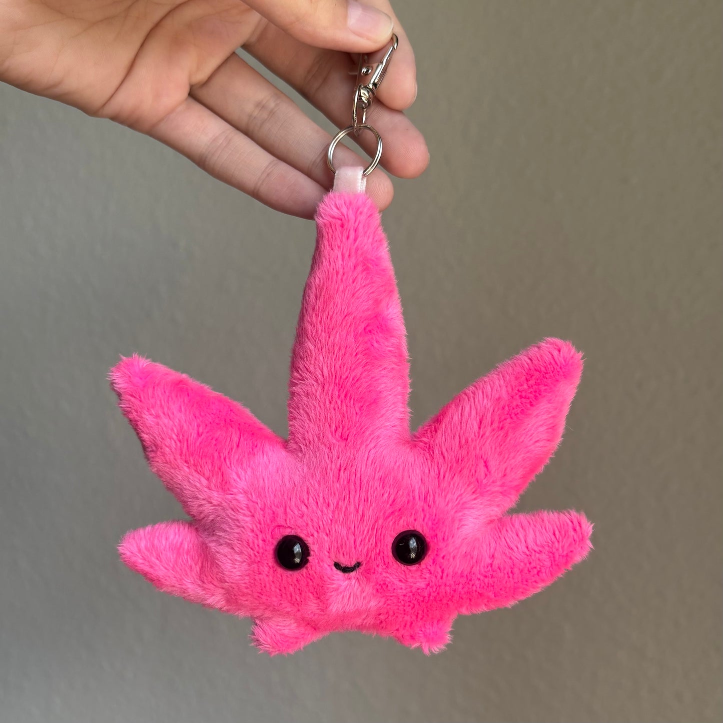 Pink Leaf Keychain